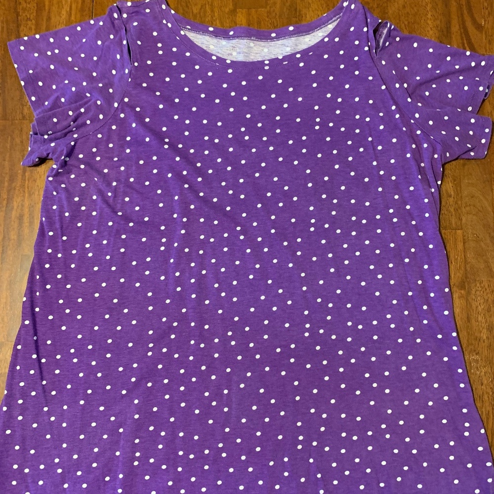 Woman Within Cold Shoulder Tunic Top Size 18/20